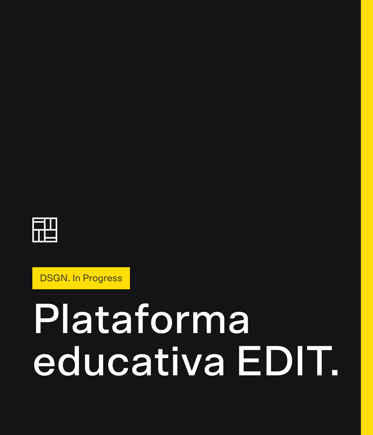 Screenshot da plataforma educativa MY EDIT